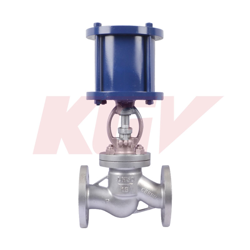 Pneumatic globe valve